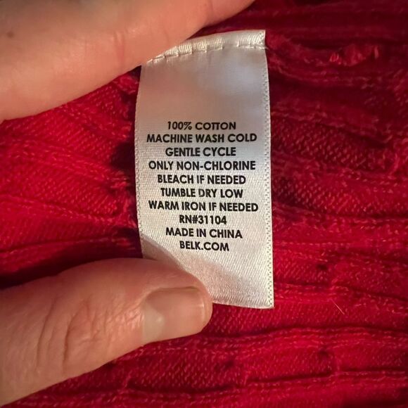 Kim rogers 100% cotton cable knit cardigan - Picture 4 of 7